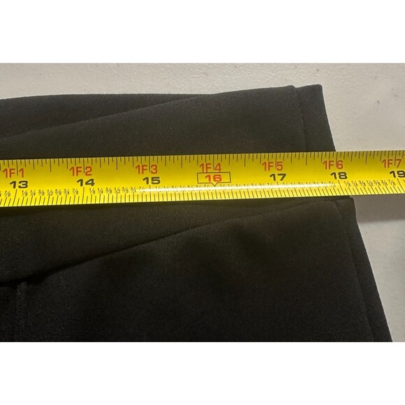 Fashion Nova Call It Even Wide Leg Dress Pants Black Size 2X Stylish Altered Hem - Picture 10 of 16